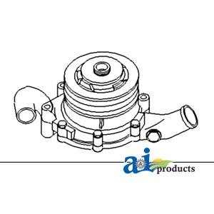 UF21189   Water Pump with Double Pulley---Replaces 87800123
